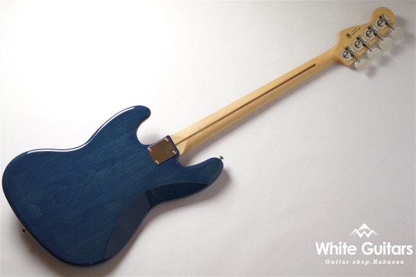 2021 Collection Made in Japan Hybrid II Jazz Bass - Indigo Trans